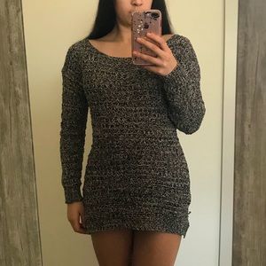 Ruby Moon Knitted Long-sleeve Shirt Dress